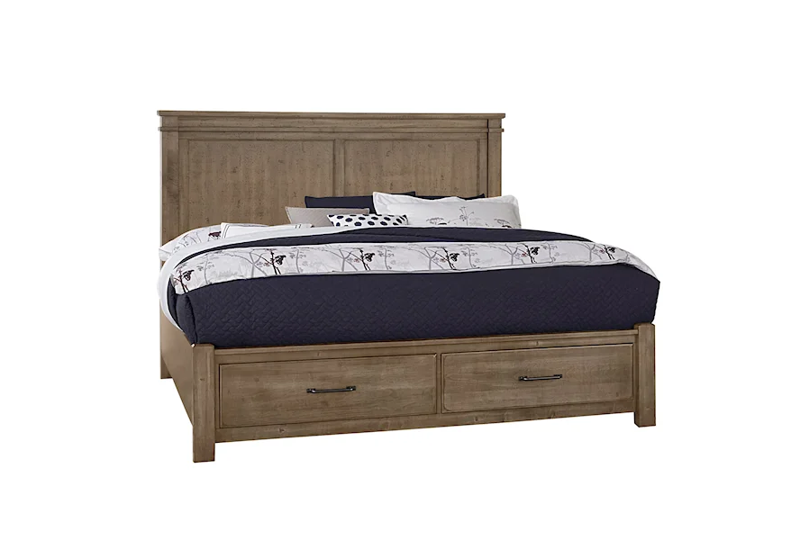 Cool Rustic King Mansion Storage Bed by Artisan & Post at Esprit Decor Home Furnishings