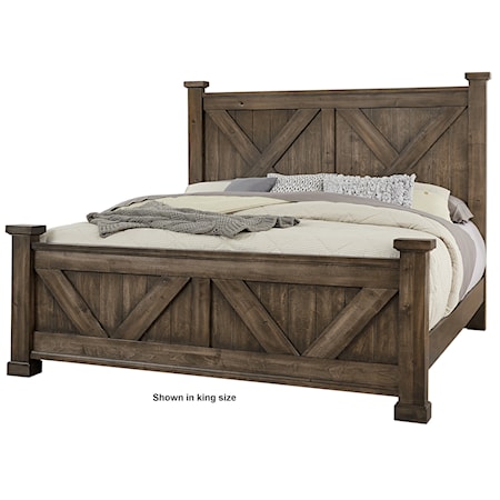 King Barndoor Panel Bed