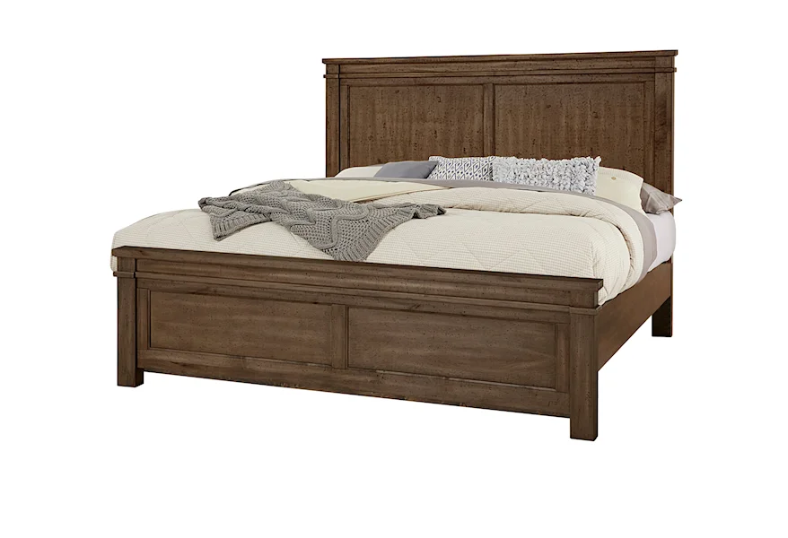 Cool Rustic California King Panel Bed by Artisan & Post at Esprit Decor Home Furnishings