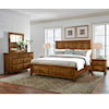 Virginia House Mt Airy Queen Slat Poster Storage Bed