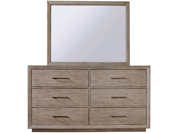 Queen Bed, Dresser, Mirror