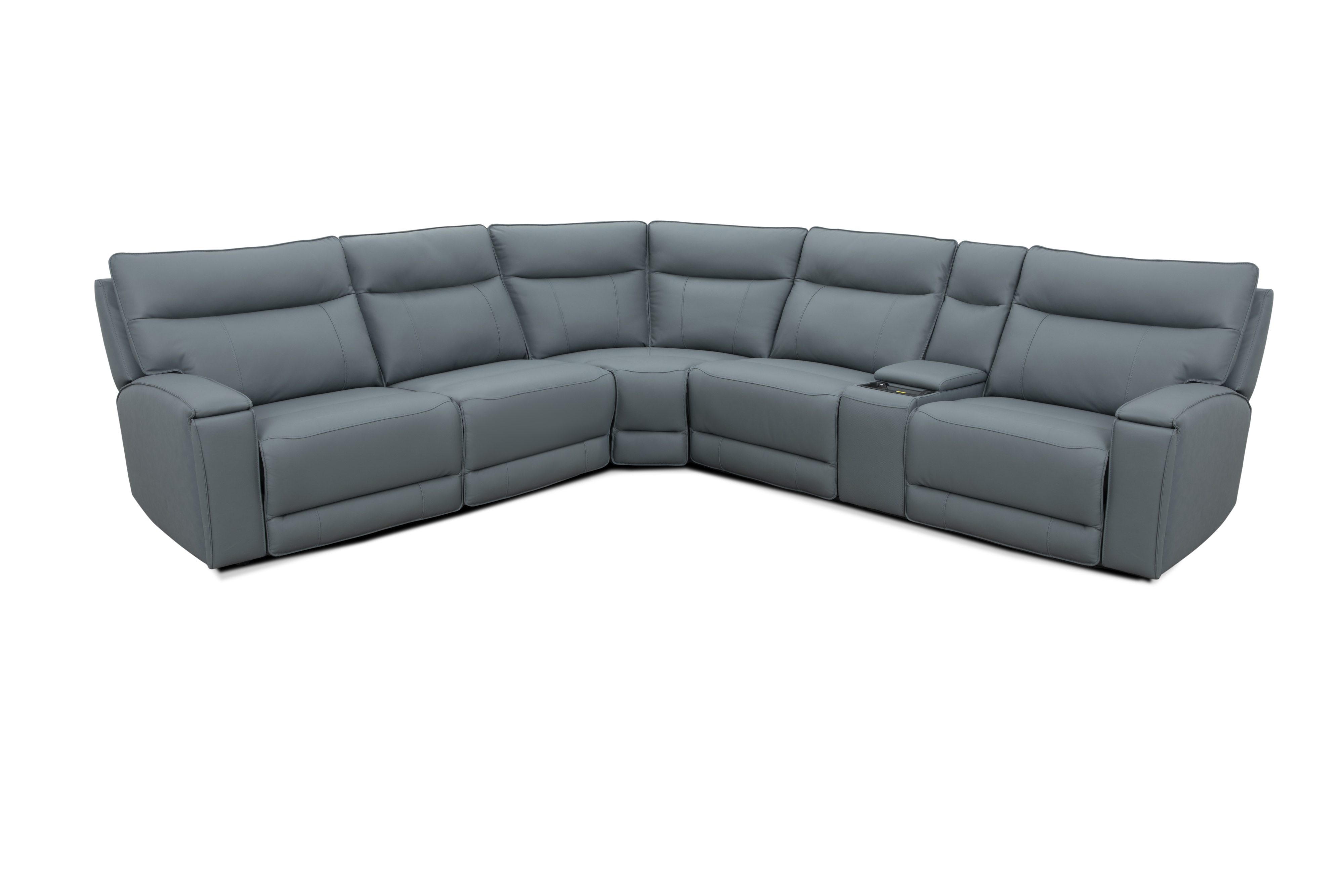 6PC PWR Reclining Sectional w/ Music