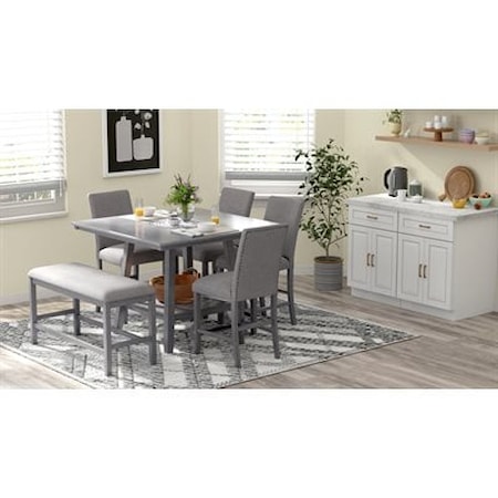 Counter Table and 4 Stools