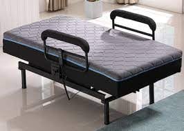 Ez bed with outlet folding frame