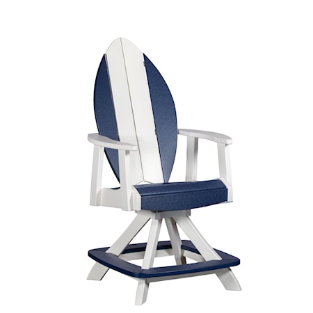 Poly Lumber Surf Balcony Swivel Chair