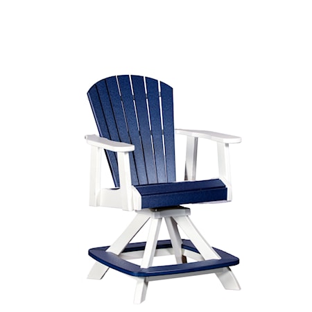 Poly Lumber Lancaster Balcony Swivel Chair