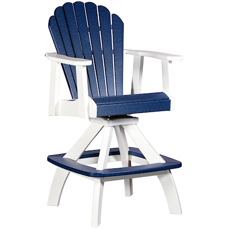 Poly Lumber Bar Swivel Chair