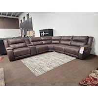 6 piece reclining sectional