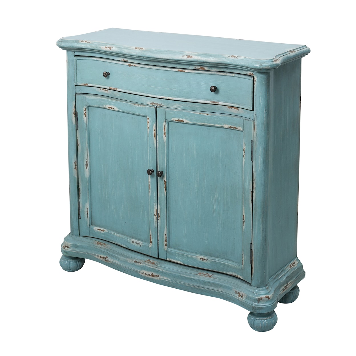 Accentrics Home Accents Distressed Blue Door Chest