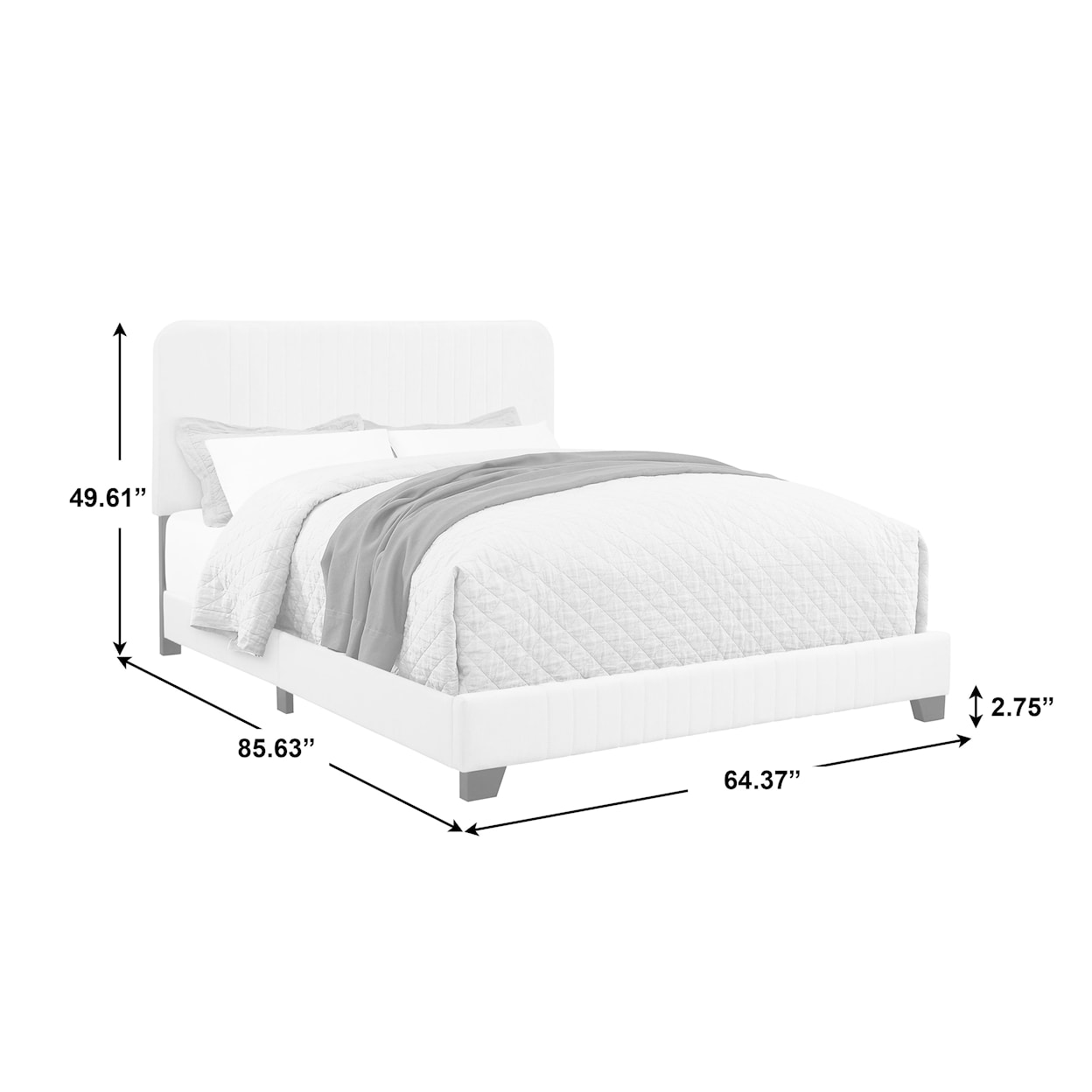 Accentrics Home Fashion Beds Queen Upholstered Bed