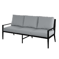 Metal Lattice Back Outdoor Sofa