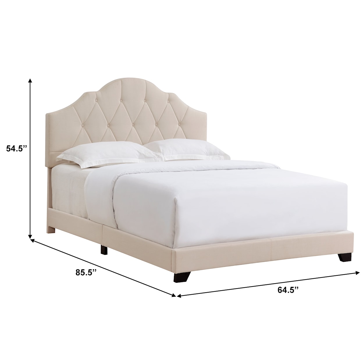 Accentrics Home Fashion Beds Queen Upholstered Bed