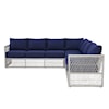 Accentrics Home Outdoor Outdoor Sectional with Table