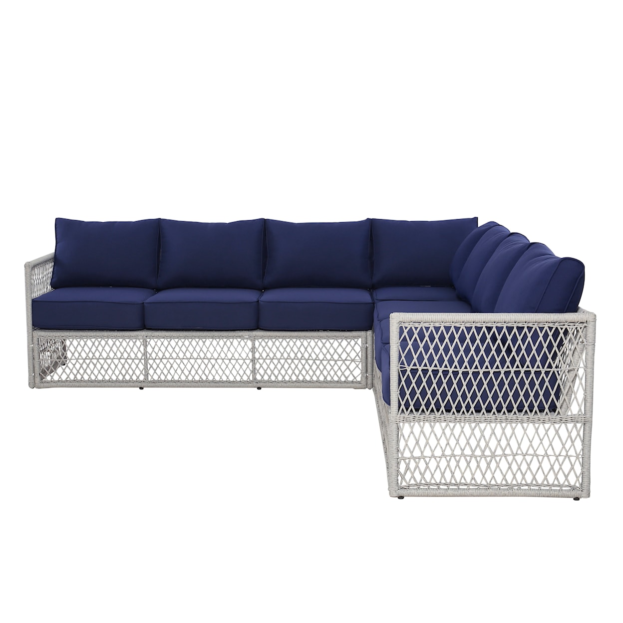 Accentrics Home Outdoor Outdoor Sectional with Table