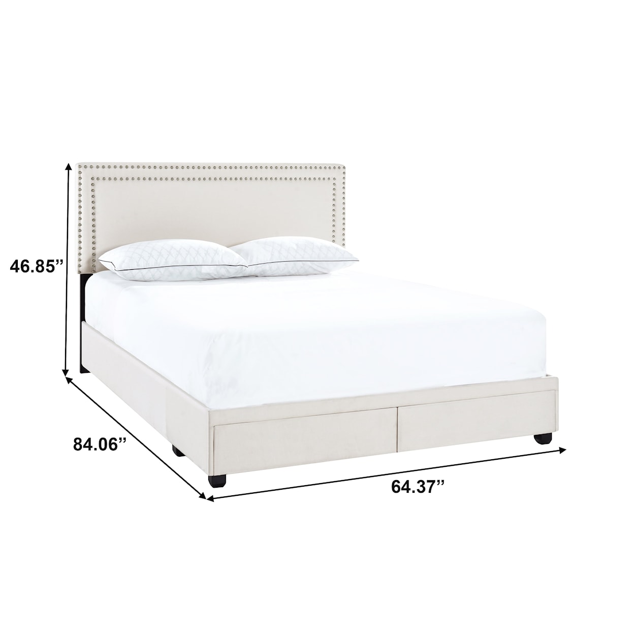 Accentrics Home Fashion Beds Queen Upholstered Bed