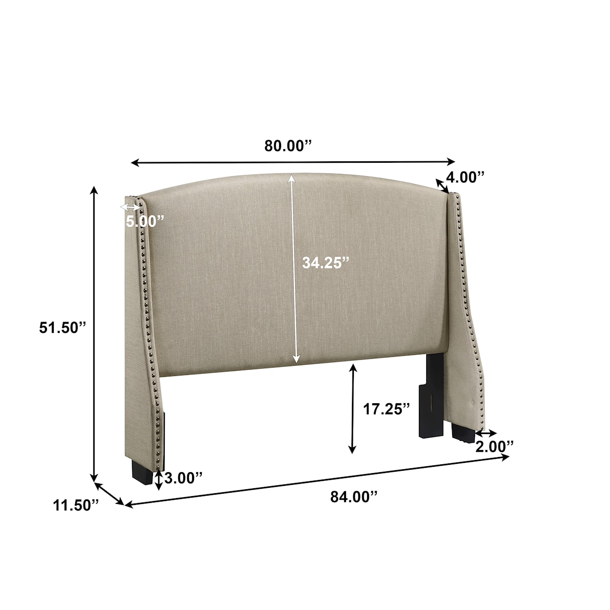 Accentrics Home Fashion Beds Uph Headboards