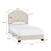 Accentrics Home Fashion Beds Twin Upholstered Bed