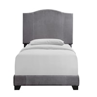 Transitional Stchd Cml Bk Tw All-In-One Uph Bed-Cmnt