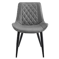 Modern Quilted Back Accent Chair