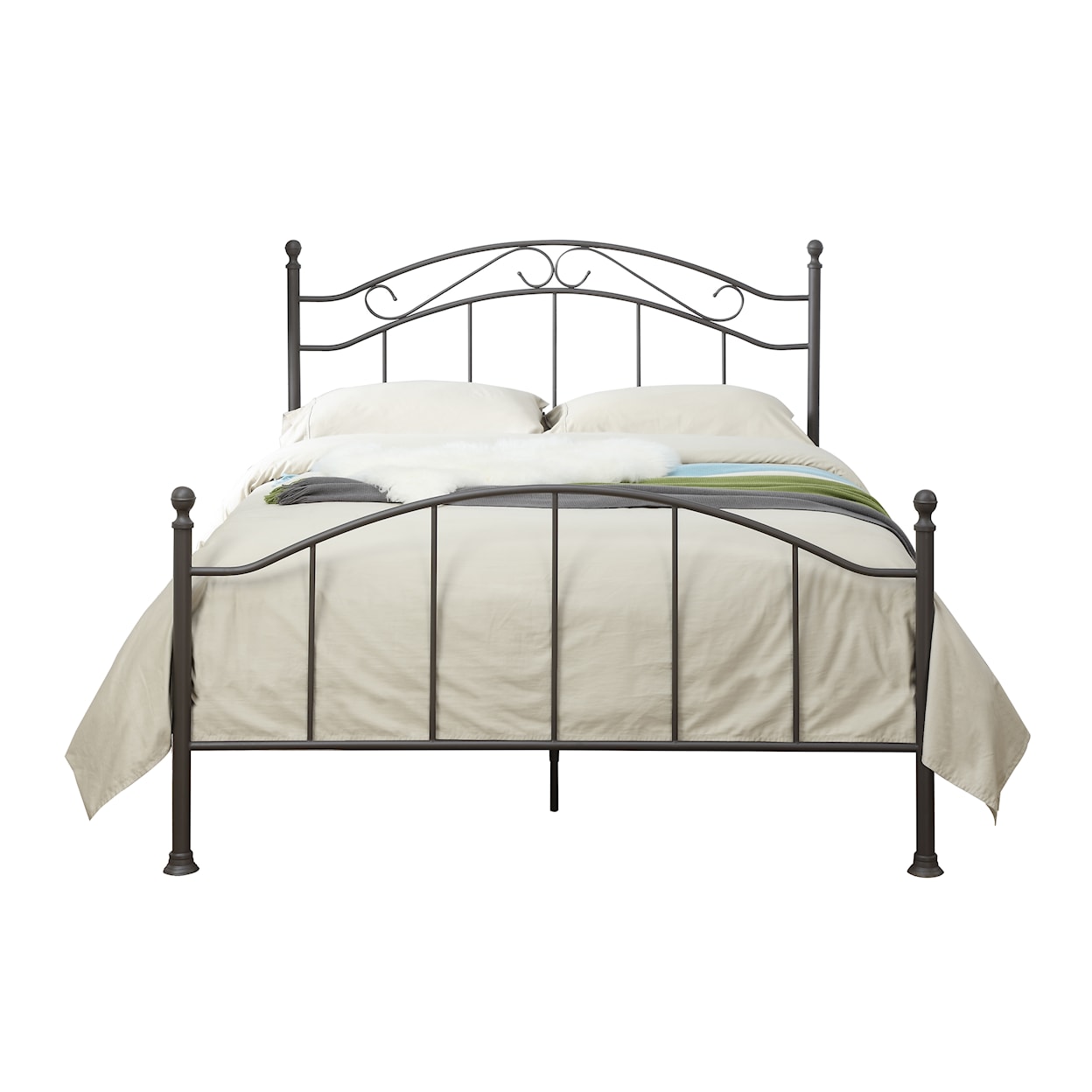 Accentrics Home Fashion Beds Queen Metal Bed