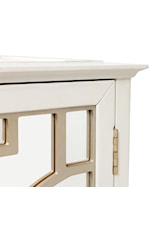 Accentrics Home Accents Contemporary Door Chest with Champagne Gold Overlays