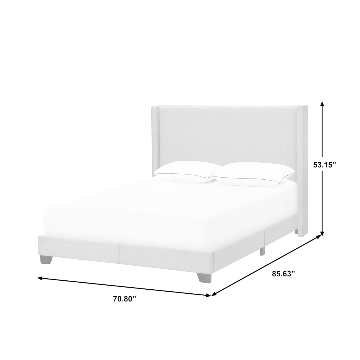 Accentrics Home Fashion Beds Queen Upholstered Bed