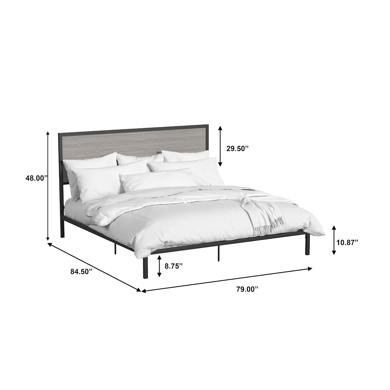 Accentrics Home Fashion Beds Metal Bed