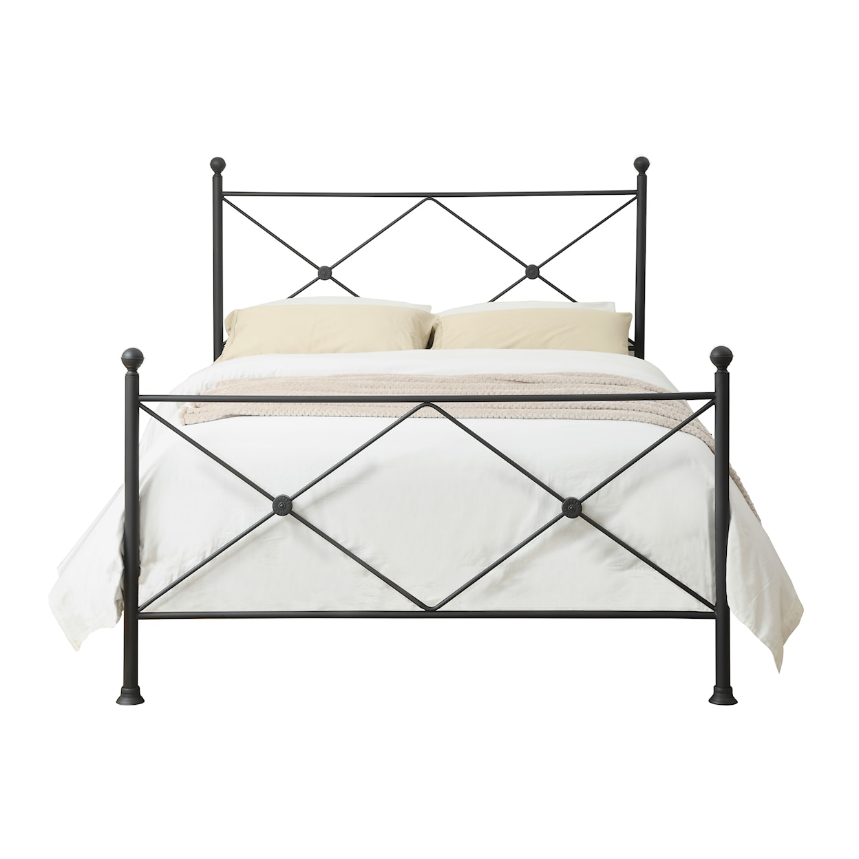 Accentrics Home Fashion Beds King Metal Bed