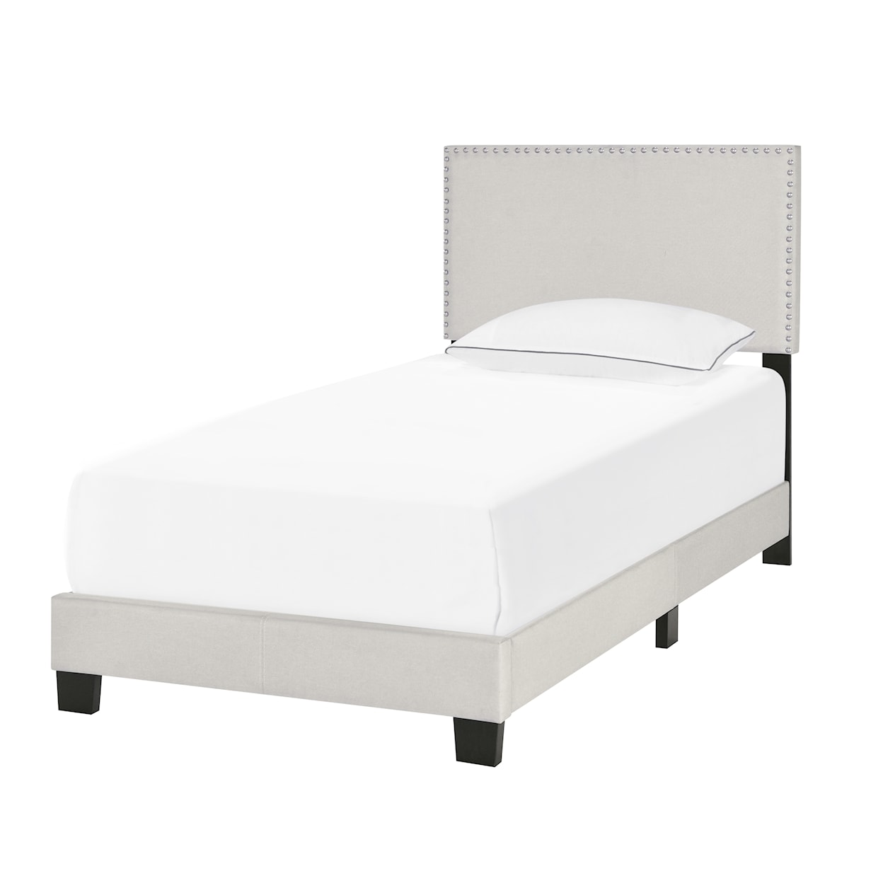 Accentrics Home Fashion Beds Twin Upholstered Bed