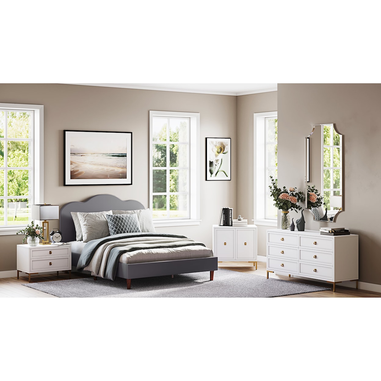 Accentrics Home Fashion Beds Full Upholstered Bed