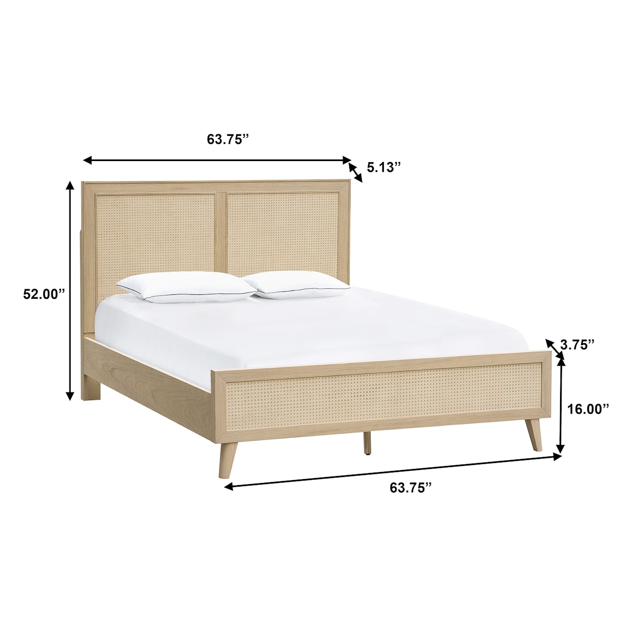 Accentrics Home Fashion Beds Wood Bed