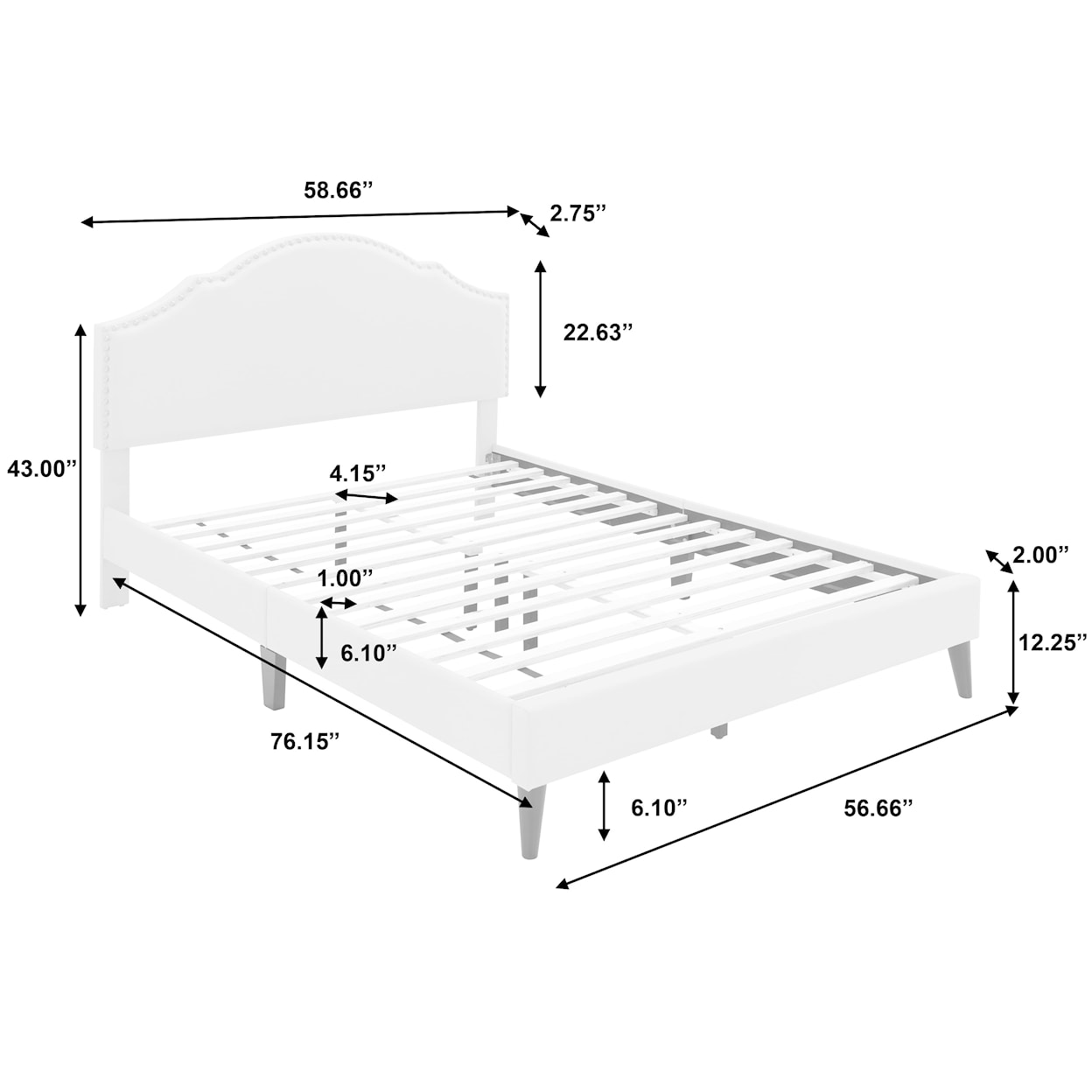 Accentrics Home Fashion Beds Full Upholstered Bed