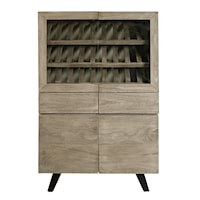 Wine Display Cabinet in Gray