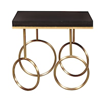 Gold Rings End Table