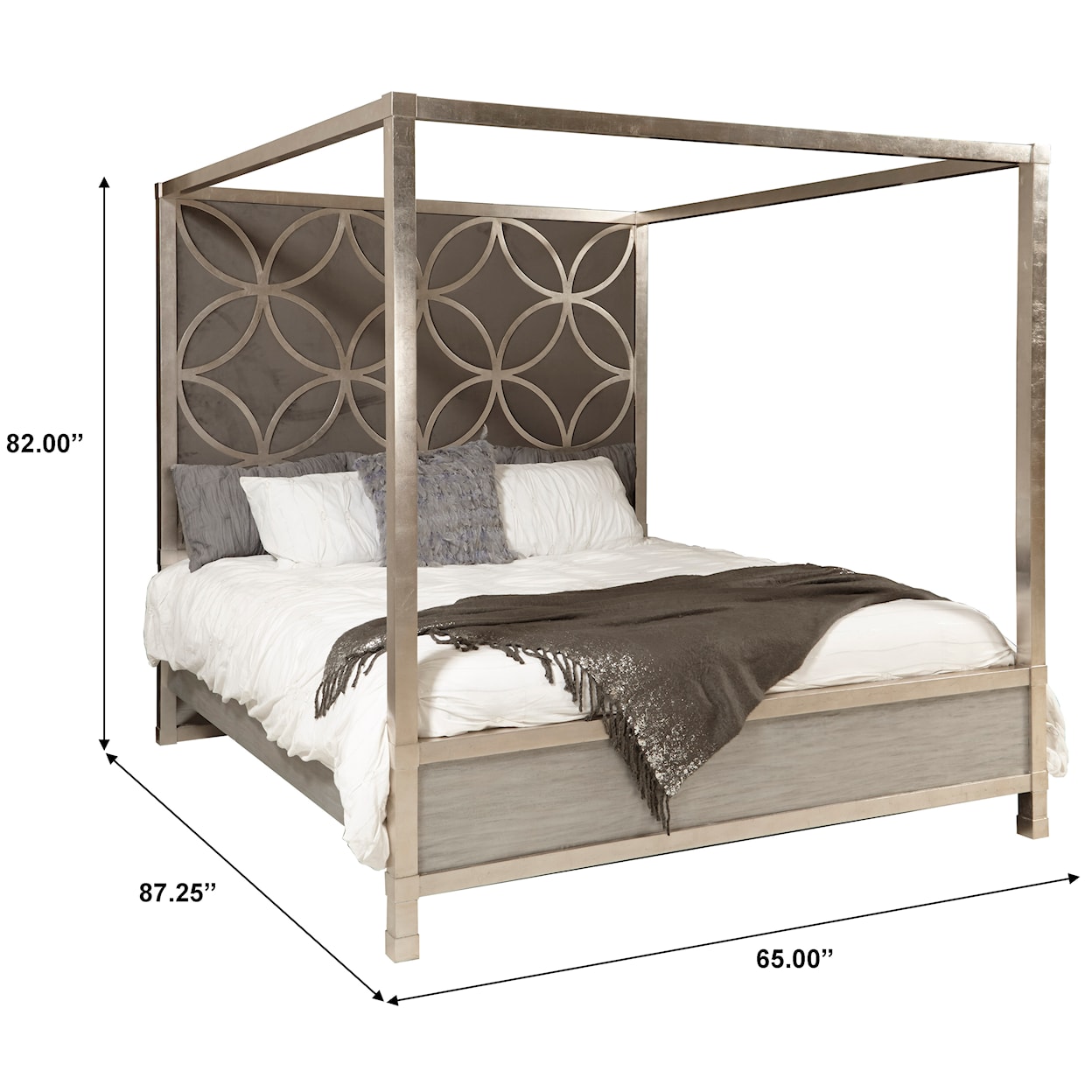 Accentrics Home Fashion Beds Queen Canopy Bed