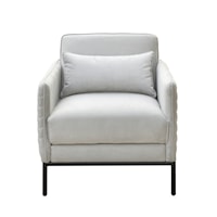 Glam Quilted Arm Chair