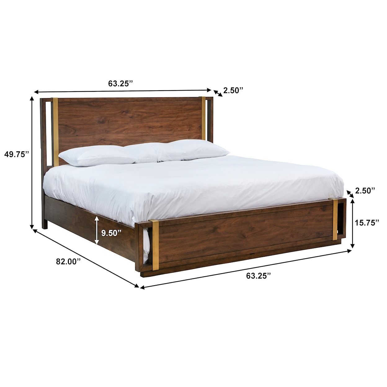 Accentrics Home Fashion Beds Wood Bed