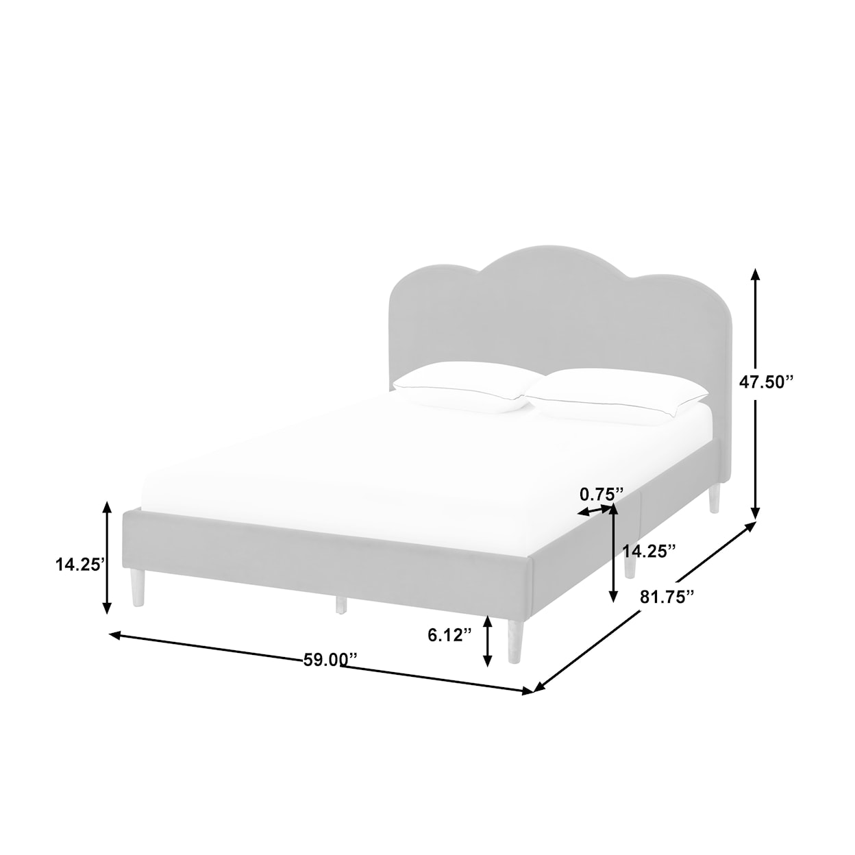 Accentrics Home Fashion Beds Full Upholstered Bed