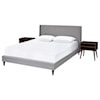 Accentrics Home Fashion Beds King Upholstered Bed and Nightstand set