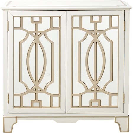 Door Chest with Champagne Gold Overlays