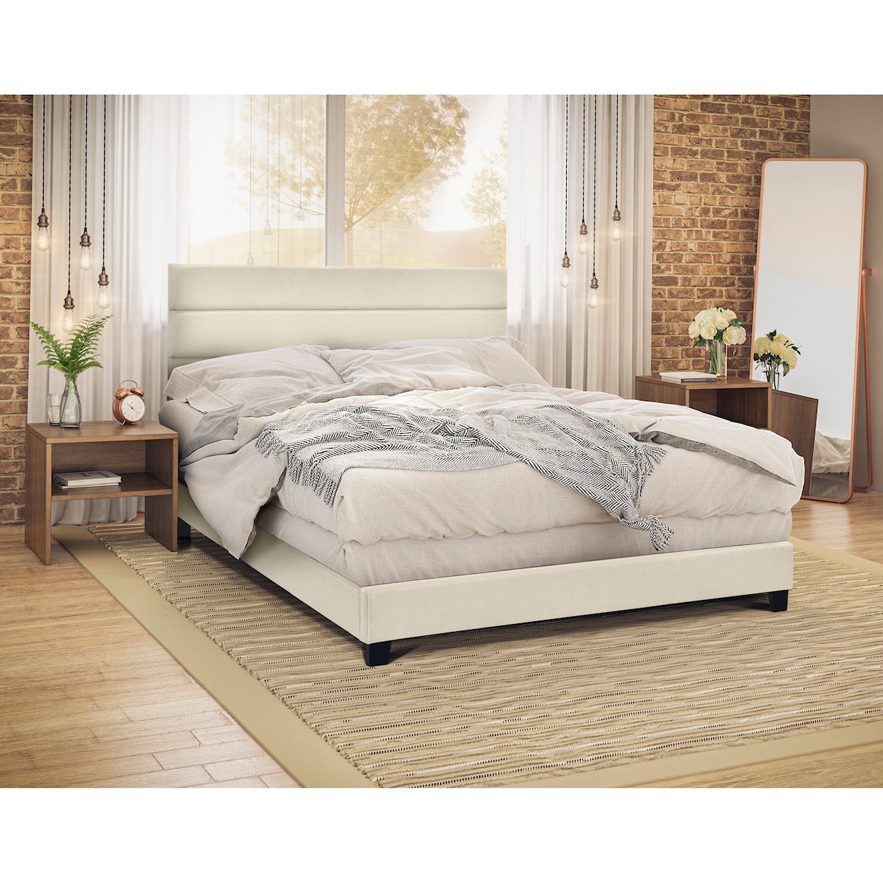 Accentrics Home Fashion Beds Queen Upholstered Bed