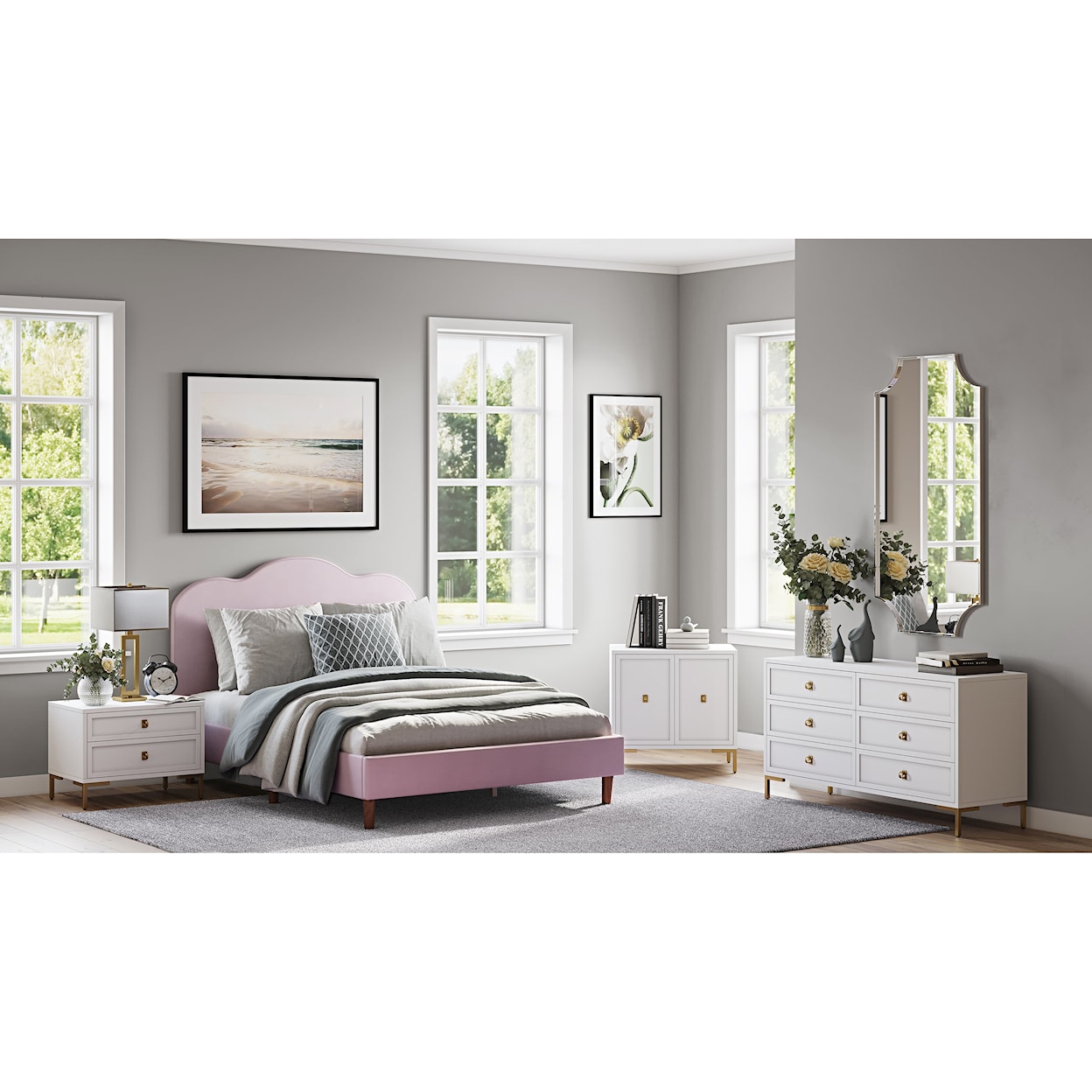 Accentrics Home Fashion Beds Full Upholstered Bed