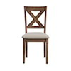 Accentrics Home Dining Farmhouse Upholstered X Back Dining Chair