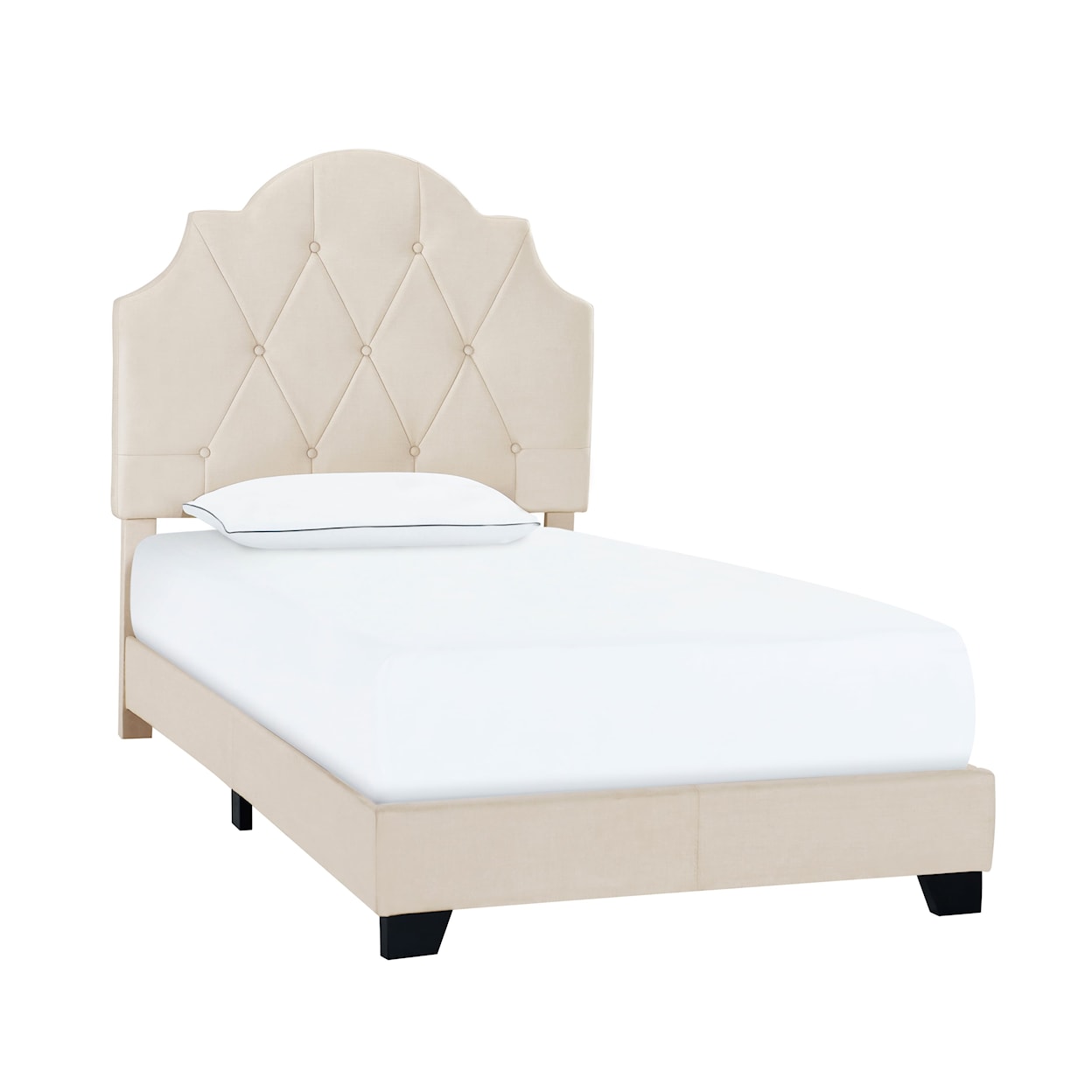 Accentrics Home Fashion Beds Twin Upholstered Bed