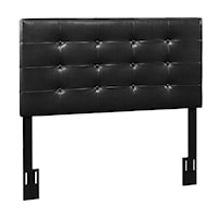 Townsend Full/ Queen Uph Headboard in Black