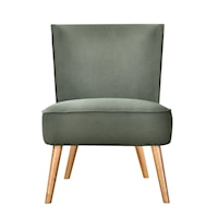 Transitional Curved Back Modern Chair - Breeze Army