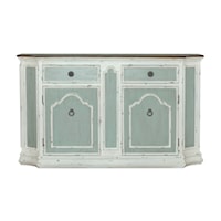 Four Door Tri-Tone Sideboard