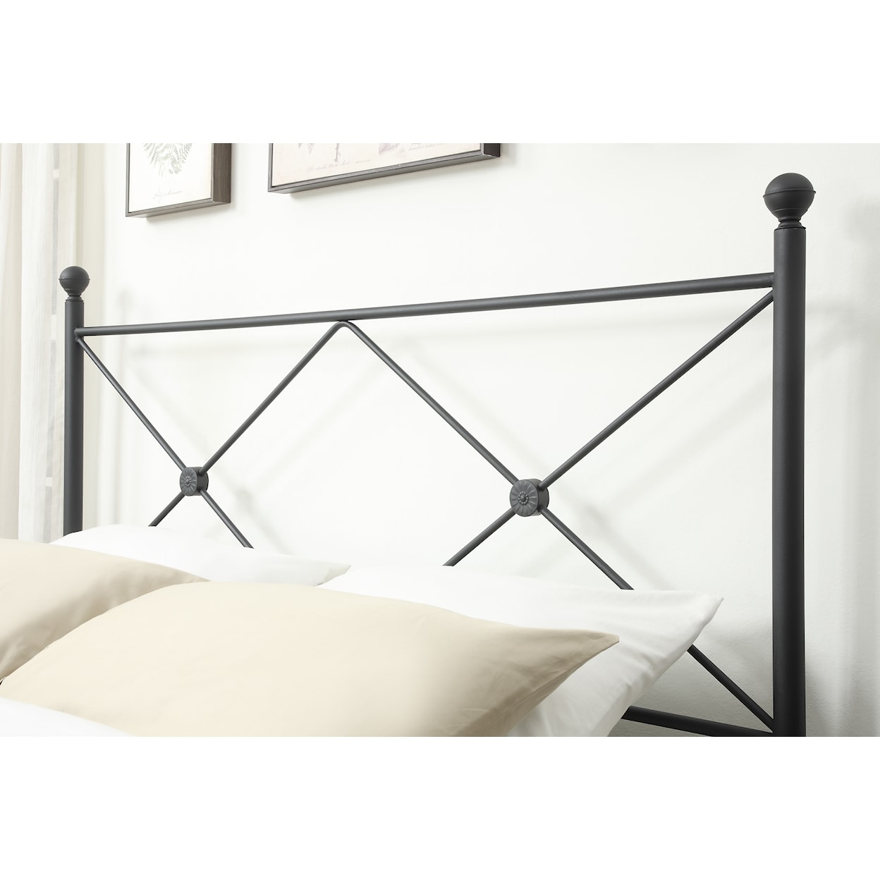 Accentrics Home Fashion Beds Queen Metal Bed