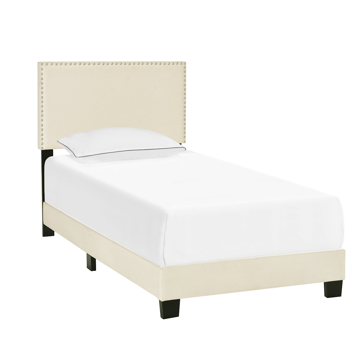 Accentrics Home Fashion Beds Twin Upholstered Bed