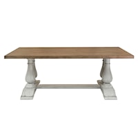 Light Oak Pedestal Dining Table